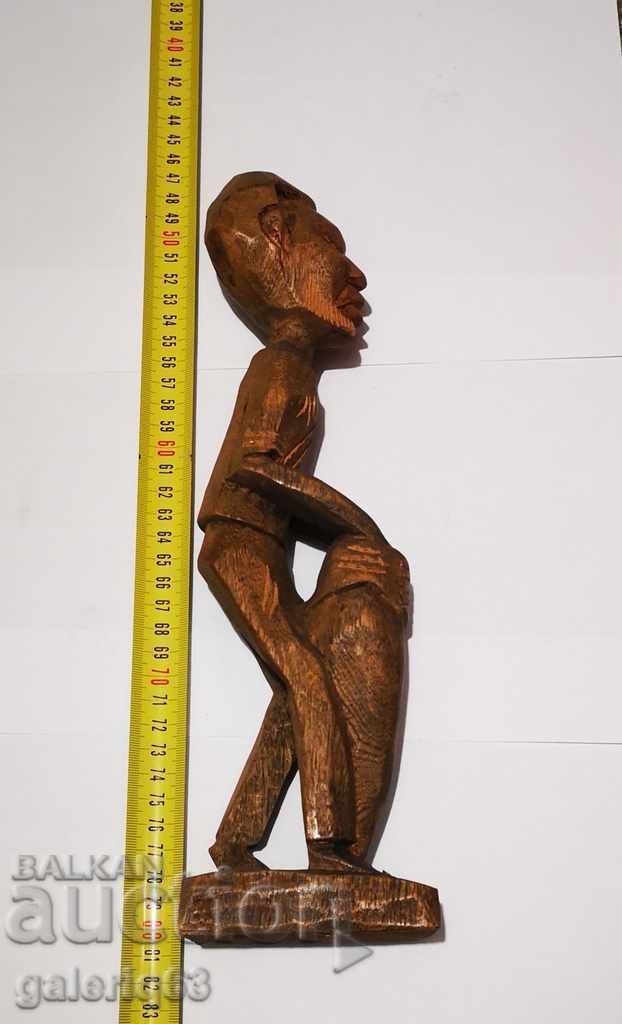 WOODEN FIGURE AFRICA MALE