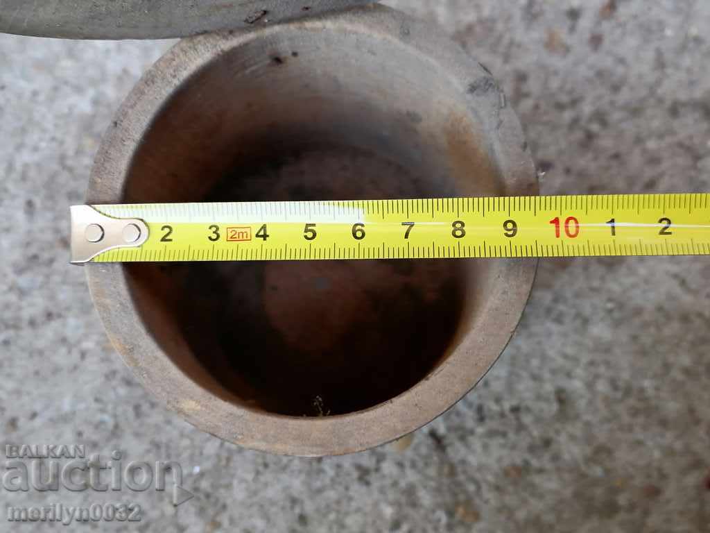 The wood for spices, a wooden container, a primitive, a spoon - 7