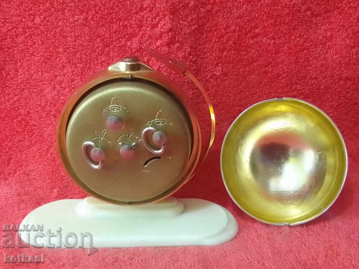 Old Clock Alarm Clock Slava SLAVA Globe Rocket - 5 Old Clock Alarm Clock Slava SLAVA Globe Rocket - 5