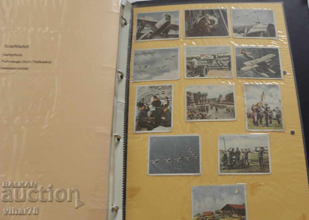 GERMAN ALBUM WITH 242 SMALL COLLECTIBLES - PHOTO CARDS - 5 GERMAN ALBUM WITH 242 SMALL COLLECTIBLES - PHOTO CARDS - 5