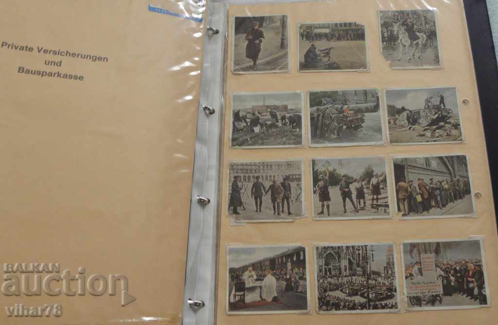 GERMAN ALBUM WITH 242 SMALL COLLECTIBLES - PHOTO CARDS - 6 GERMAN ALBUM WITH 242 SMALL COLLECTIBLES - PHOTO CARDS - 6