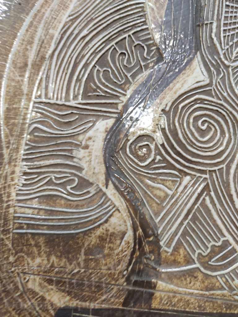 Porcelain plate diameter 32 cm. - 5