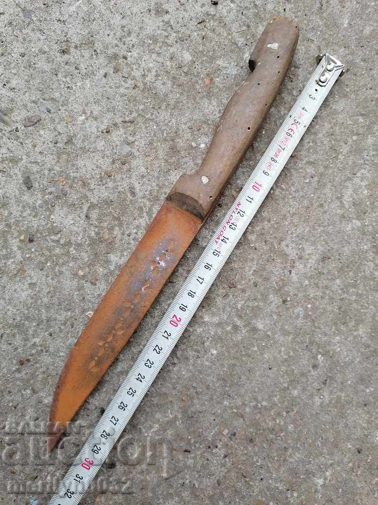 Old butcher knife forged blade - 5 Old butcher knife forged blade - 5