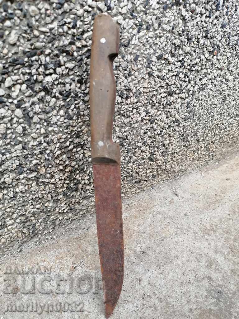 Old butcher knife forged blade - 7 Old butcher knife forged blade - 7