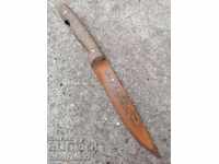 Old butcher knife forged blade