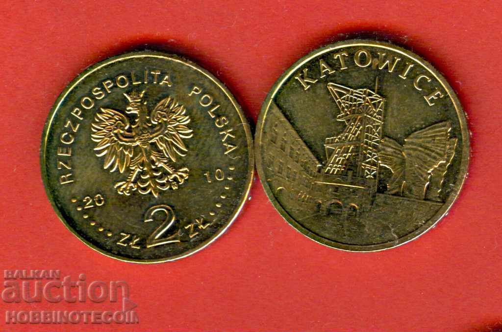POLAND POLAND 2 Zl COIN KATOVICE - issue 2010 NEW UNC POLAND POLAND 2 Zl COIN KATOVICE - issue 2010 NEW UNC