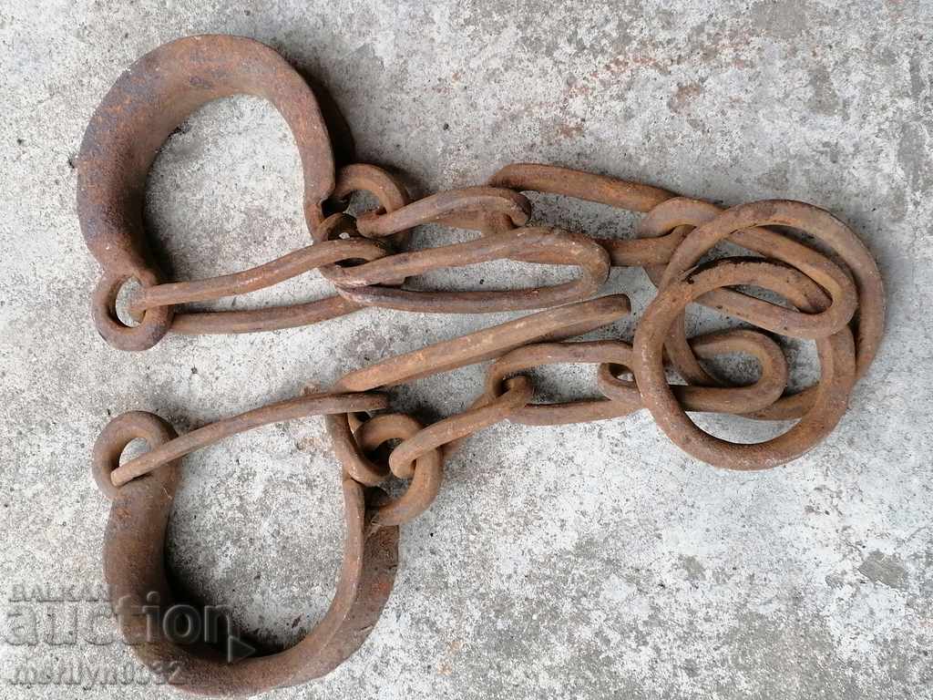 Hand-forged shackles, fetters, manacles, handcuffs - 5 Hand-forged shackles, fetters, manacles, handcuffs - 5