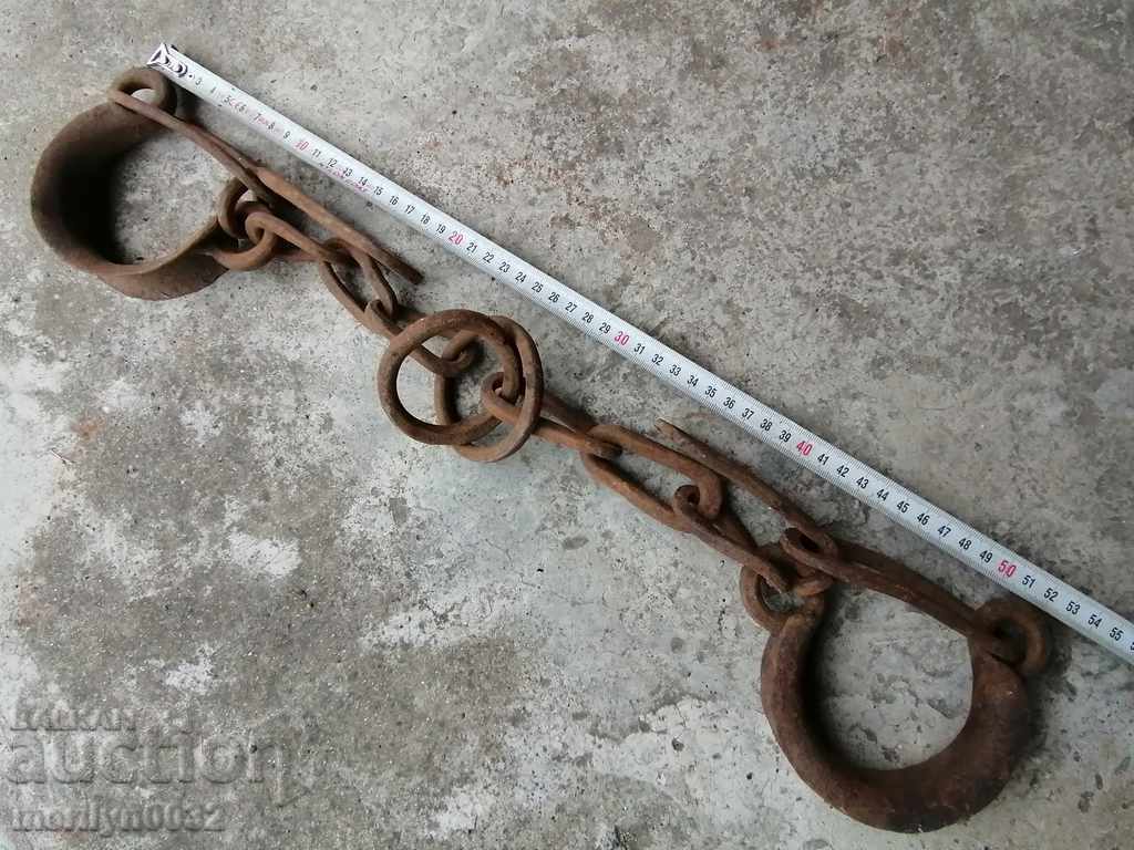 Hand-forged shackles, fetters, manacles, handcuffs - 6 Hand-forged shackles, fetters, manacles, handcuffs - 6