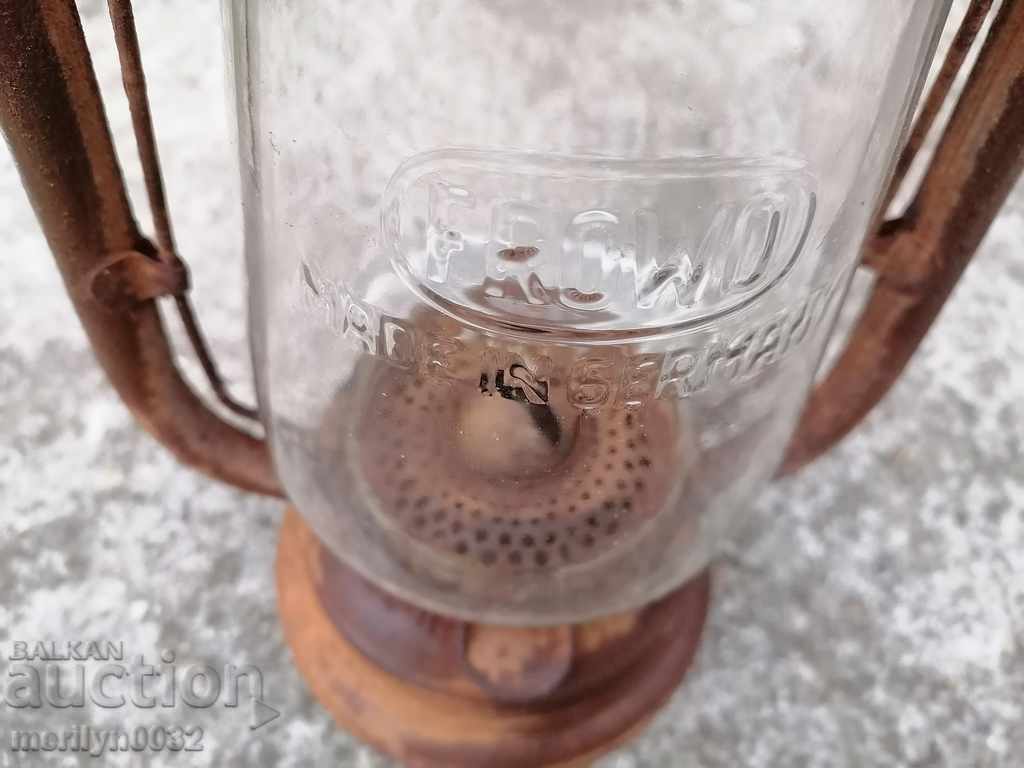 Παλιά γερμανική λάμπα του προβολέα λαμπτήρα φανάρι με τιμή 59.00 BGN | € 30.17