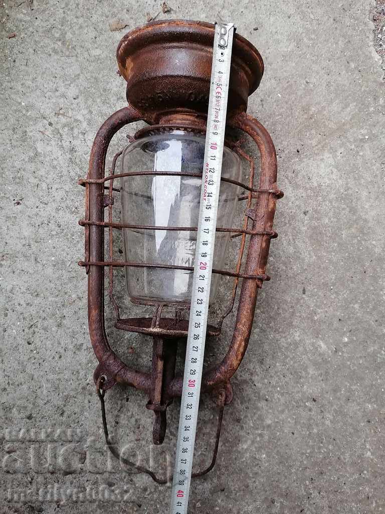 Παλιά γερμανική λάμπα του προβολέα λαμπτήρα φανάρι - 5