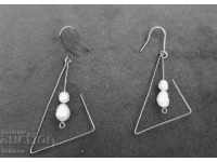 Handmade earrings with pearls