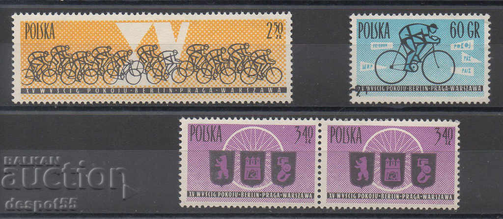 1962. Полша. 15-та колоездачна обиколка на мира.