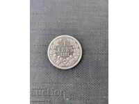 сребърна монета 1 лев 1891г