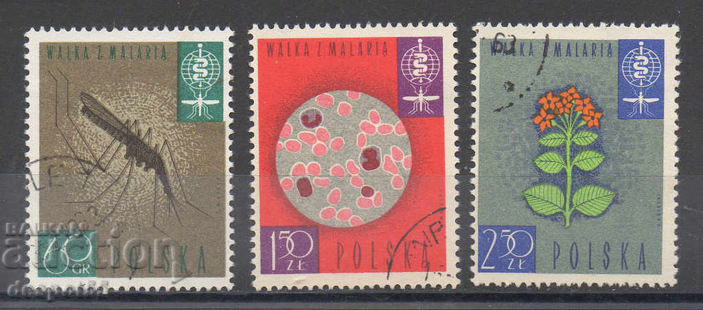1962. Polonia. Combaterea malariei.