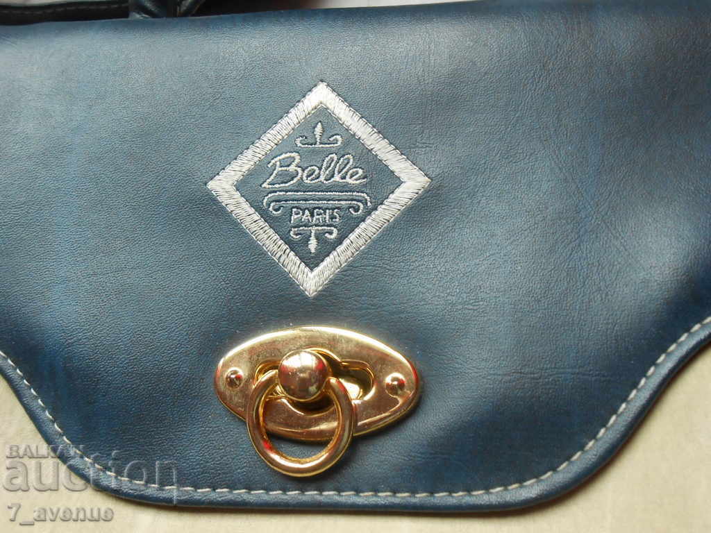 Women's BAG blue / beige color VINTAGE 9.11.2020 with price 23.00 BGN | € 11.76 Women's BAG blue / beige color VINTAGE 9.11.2020 with price 23.00 BGN | € 11.76