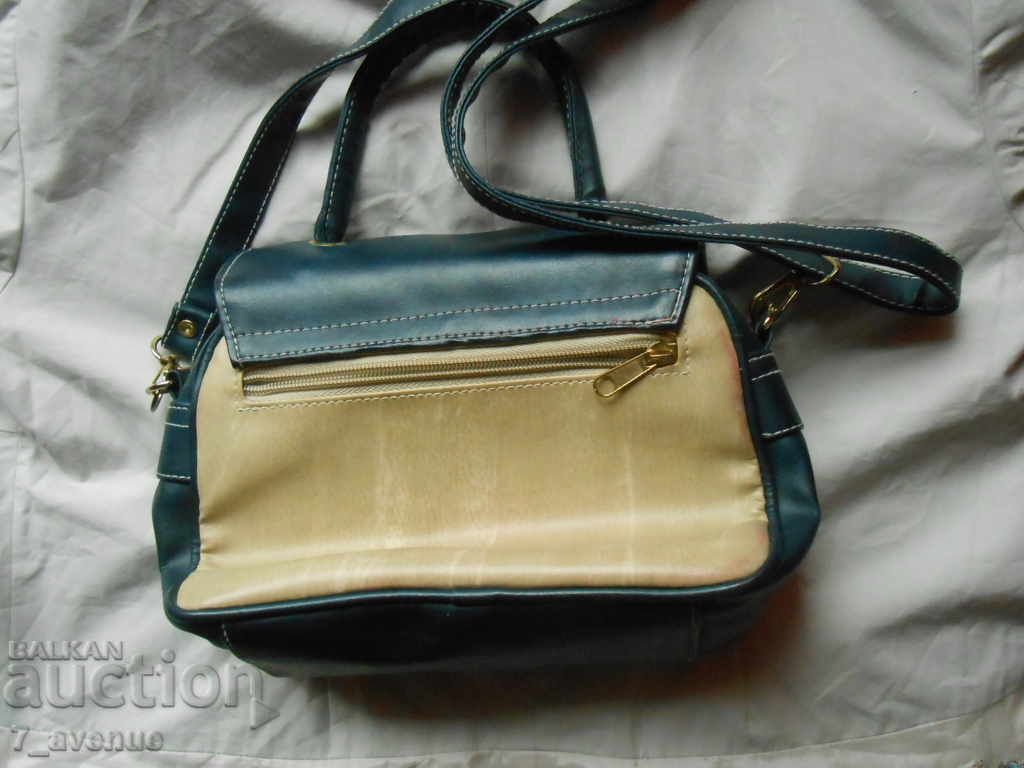 Auction Women's BAG blue / beige color VINTAGE 9.11.2020 Auction Women's BAG blue / beige color VINTAGE 9.11.2020