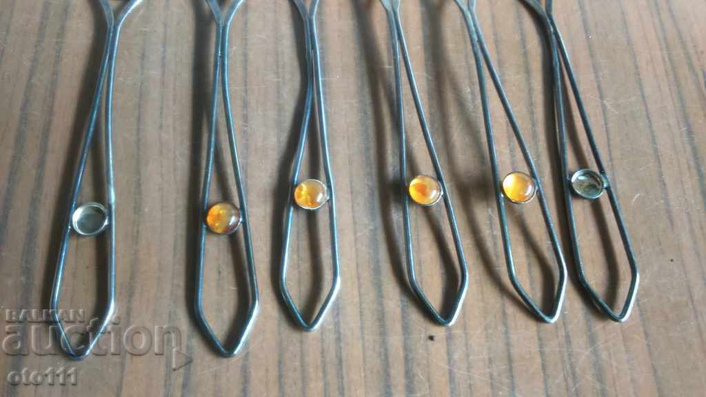 Delivery of OLD SILVER PLATED SPOONS - 6 pieces