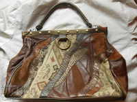 Women's BAG genuine leather, interesting VINTAGE 9.11.2020