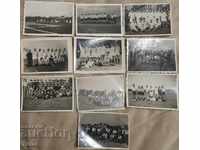 Old photo 10 football pieces, different teams