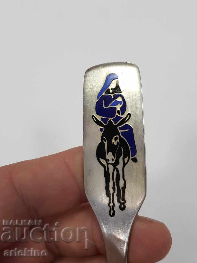 Delivery of A rare silver Danish spoon with enamel Delivery of A rare silver Danish spoon with enamel