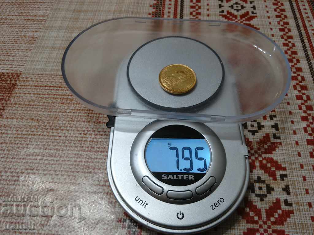 British Sovereign Victoria 1890 Gold Coin - 5 British Sovereign Victoria 1890 Gold Coin - 5