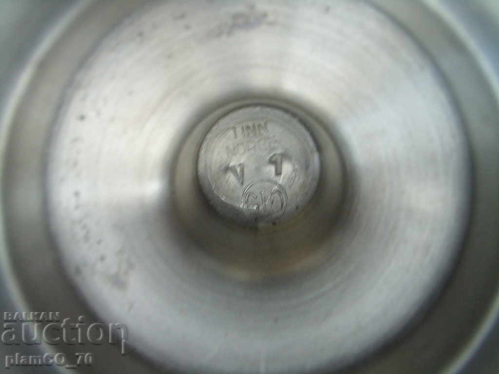 Delivery of № * 4754 old metal candlestick - inscription / seal / marking Delivery of № * 4754 old metal candlestick - inscription / seal / marking