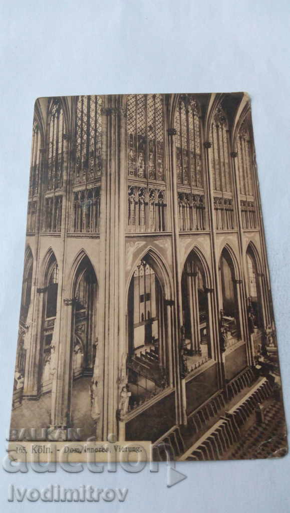 Postcard Koln Dom, Inneres, Vierung 1928