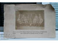 Снимка Български офицери с надпис на немски м-р Станеф