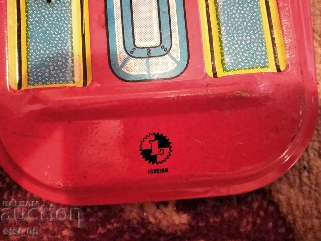 Old mechanical, metal, sheet metal toy LEMEZ 2 tracks - 6 Old mechanical, metal, sheet metal toy LEMEZ 2 tracks - 6