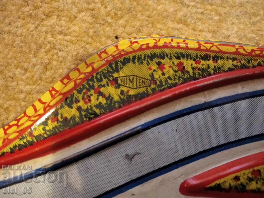 Old mechanical, metal, sheet metal toy LEMEZ 2 tracks - 7 Old mechanical, metal, sheet metal toy LEMEZ 2 tracks - 7