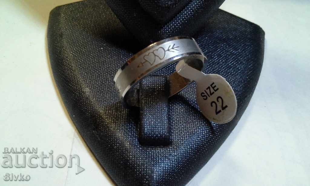 Ring new medical steel ring number 22 hearts
