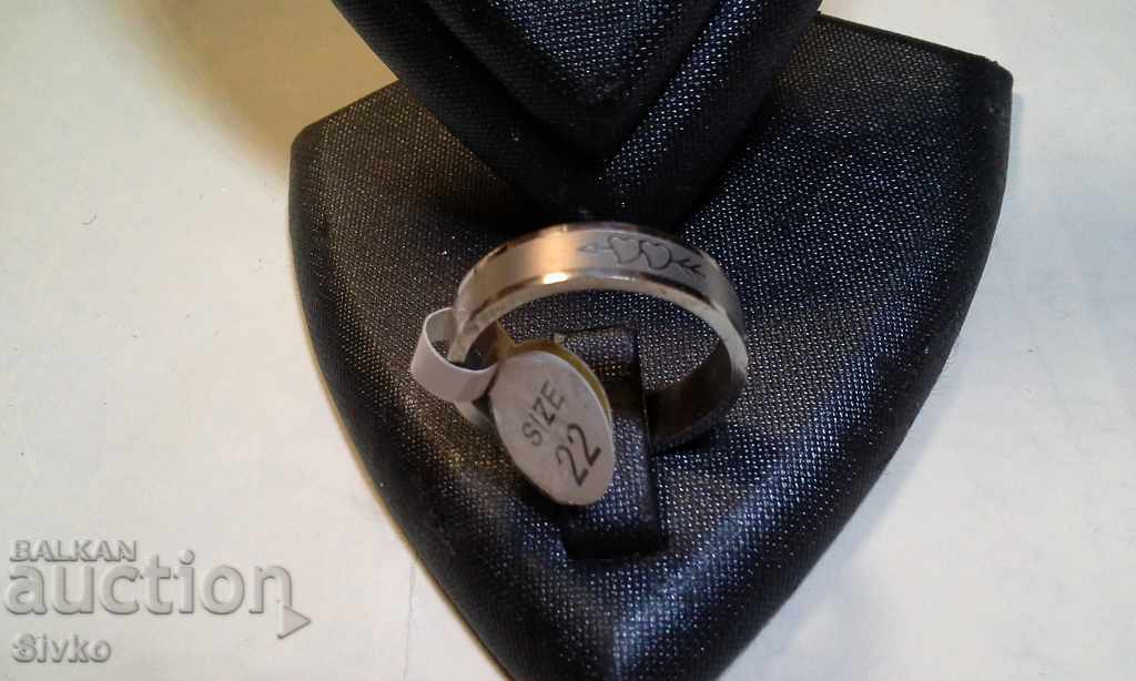Ring new medical steel ring number 22 hearts arrow