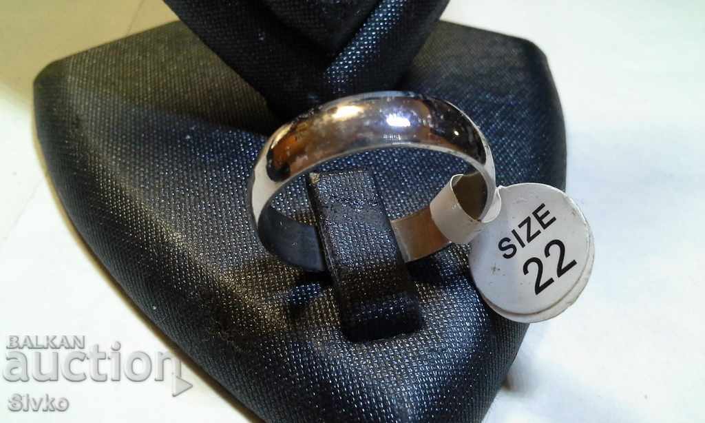 Δαχτυλίδι καινούργιος ιατρικός δακτύλιος χάλυβα αριθμός 22