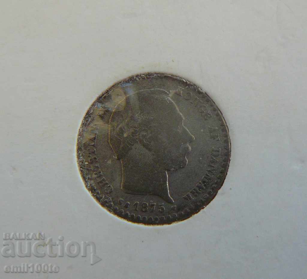 10 yore 1875 Denmark silver - 5
