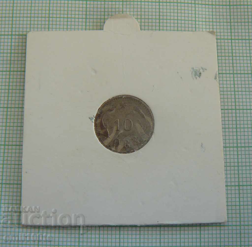 10 yore 1875 Denmark silver