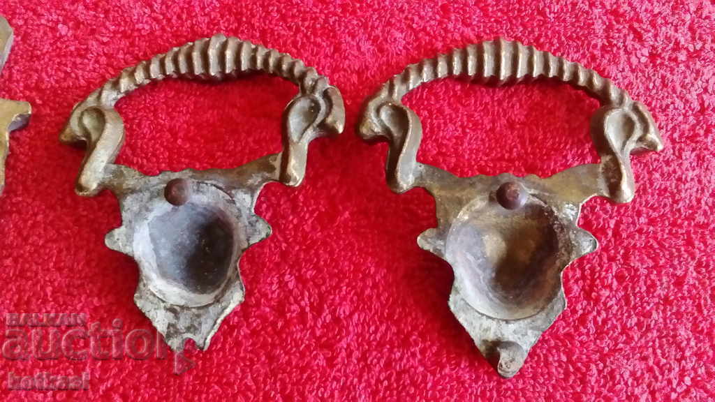 Old metal bronze handles ornaments furniture lion - 6 Old metal bronze handles ornaments furniture lion - 6