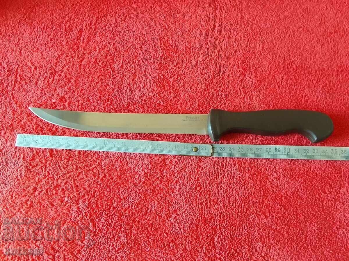Old large kitchen knife markings Prestige ENGLAND...