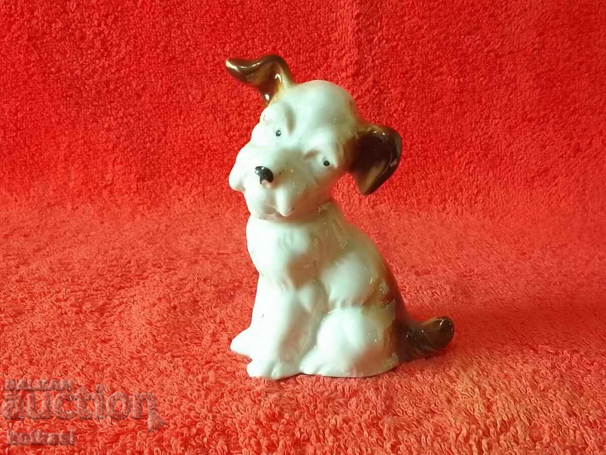 Old porcelain figure Dog - 6 Old porcelain figure Dog - 6