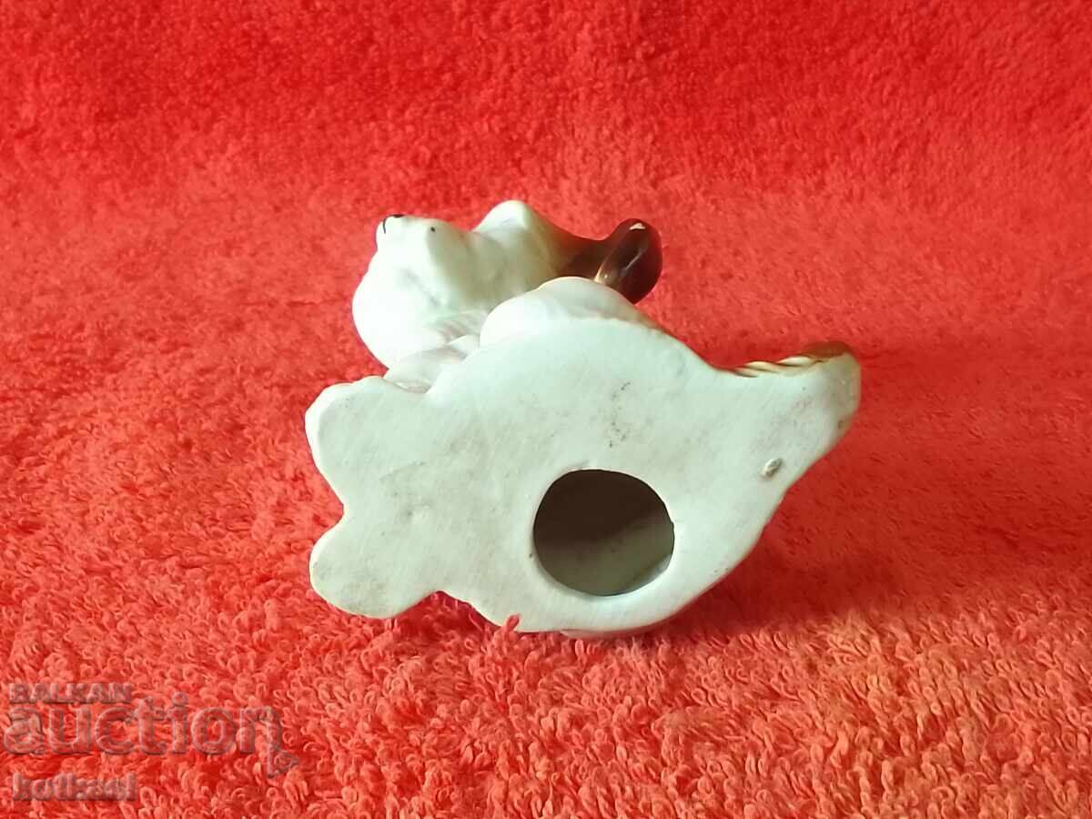 Old porcelain figure Dog - 7 Old porcelain figure Dog - 7