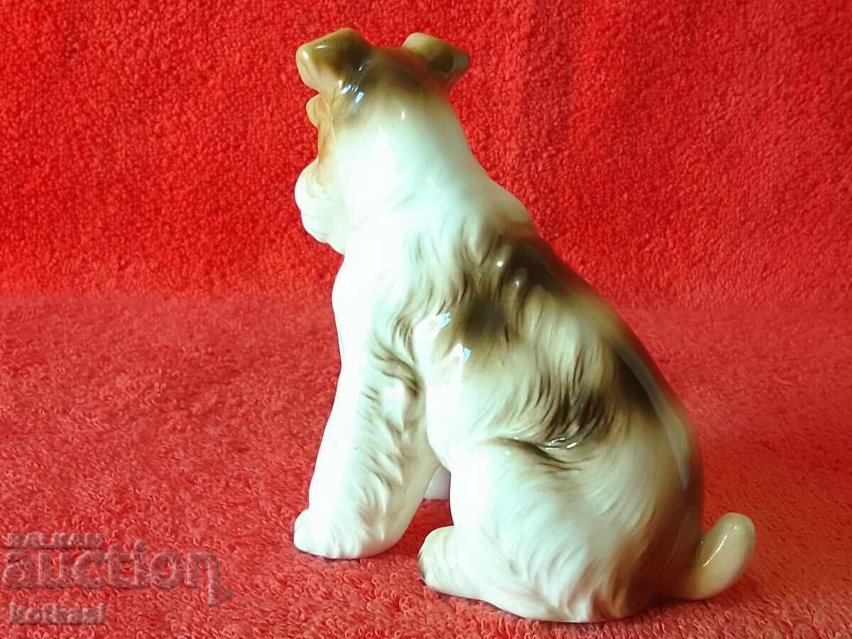 Delivery of Old porcelain figure Dog Western Europe Welsh Terrier Delivery of Old porcelain figure Dog Western Europe Welsh Terrier
