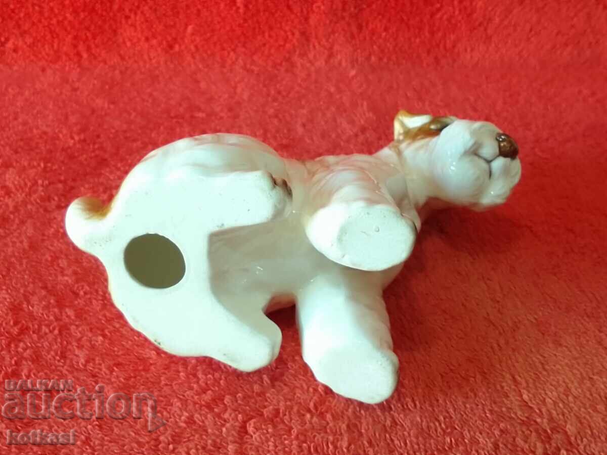 Old porcelain figure Dog Western Europe Welsh Terrier - 7 Old porcelain figure Dog Western Europe Welsh Terrier - 7