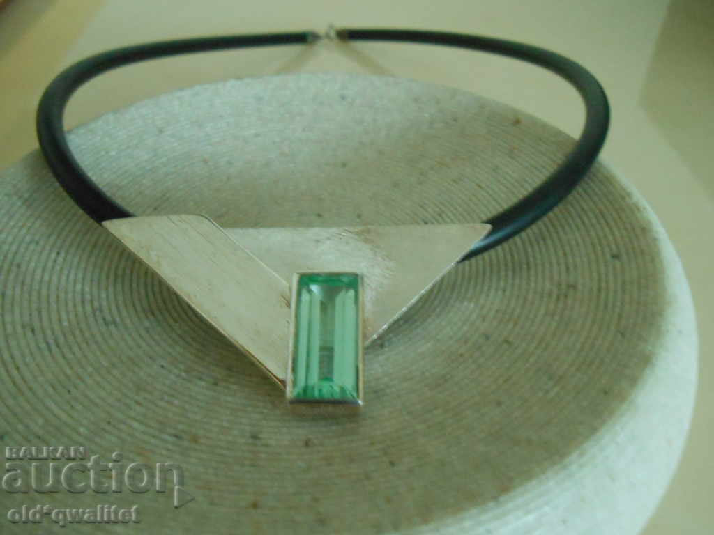 Delivery of Designer Necklace, 925 silver and large Aquamarine Delivery of Designer Necklace, 925 silver and large Aquamarine