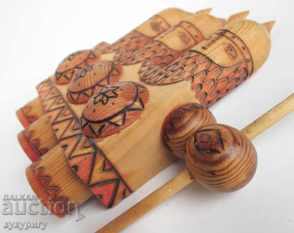 Παλιά ρωσική σύνθεση της ΕΣΣΔ ξύλινη φιγούρα Bogatiri - 6 Παλιά ρωσική σύνθεση της ΕΣΣΔ ξύλινη φιγούρα Bogatiri - 6