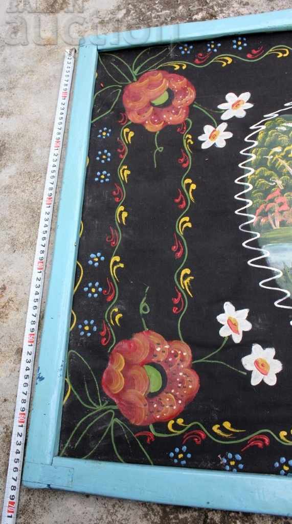 100-YEAR-OLD LARGE HAND-PAINTED COVER CANVAS PICTURE FRAME with price 65.00 BGN | € 33.23 100-YEAR-OLD LARGE HAND-PAINTED COVER CANVAS PICTURE FRAME with price 65.00 BGN | € 33.23