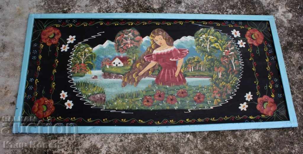 Delivery of 100-YEAR-OLD LARGE HAND-PAINTED COVER CANVAS PICTURE FRAME Delivery of 100-YEAR-OLD LARGE HAND-PAINTED COVER CANVAS PICTURE FRAME