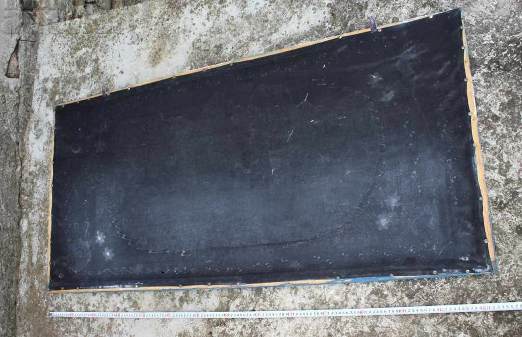 100-YEAR-OLD LARGE HAND-PAINTED COVER CANVAS PICTURE FRAME - 6 100-YEAR-OLD LARGE HAND-PAINTED COVER CANVAS PICTURE FRAME - 6