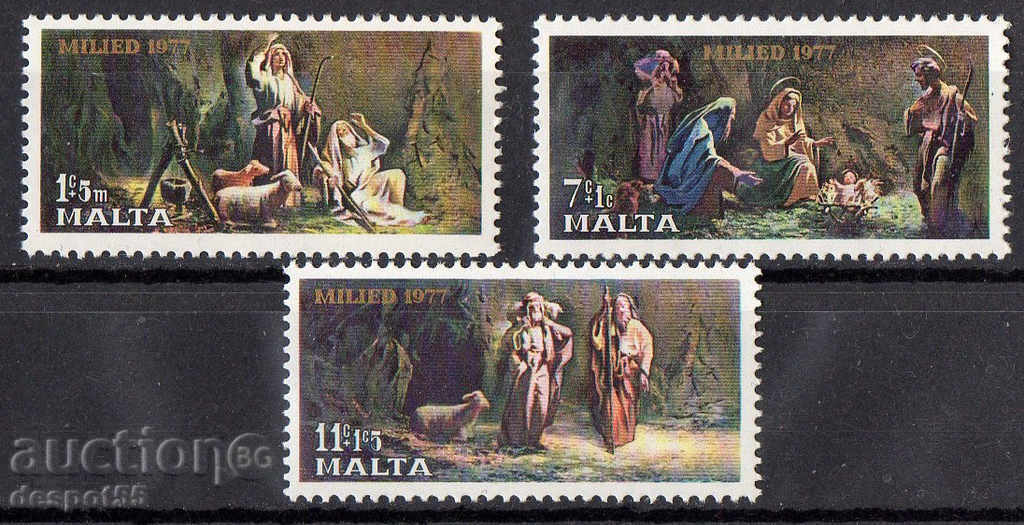 1977. Malta. ștampile de Crăciun.