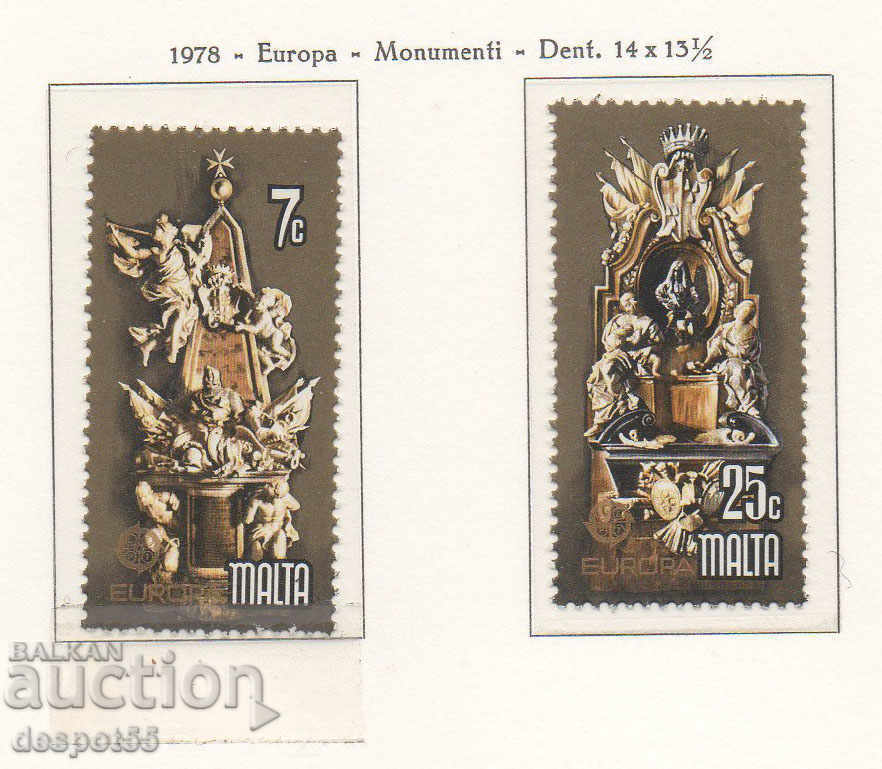 1978. Malta. Europe - Monuments.