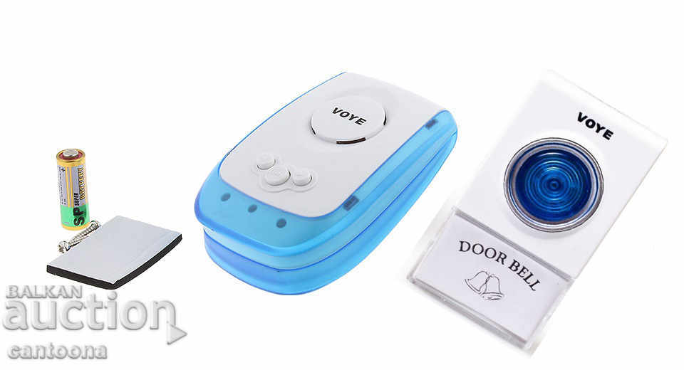 Δημοπρασία Ασύρματος ήχος κουδουνιού και ελαφρύς συναγερμός με 2 κουμπιά Δημοπρασία Ασύρματος ήχος κουδουνιού και ελαφρύς συναγερμός με 2 κουμπιά