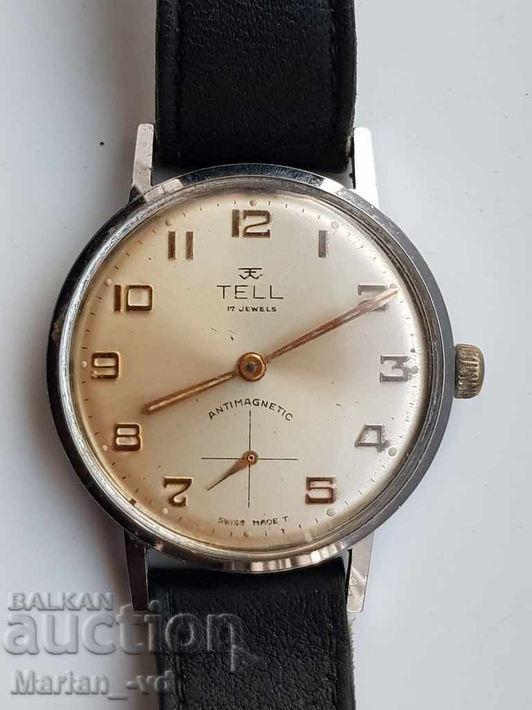 Ανδρικό ρολόι TELL 17 κοσμήματα με τιμή 150.00 BGN | € 76.69 Ανδρικό ρολόι TELL 17 κοσμήματα με τιμή 150.00 BGN | € 76.69